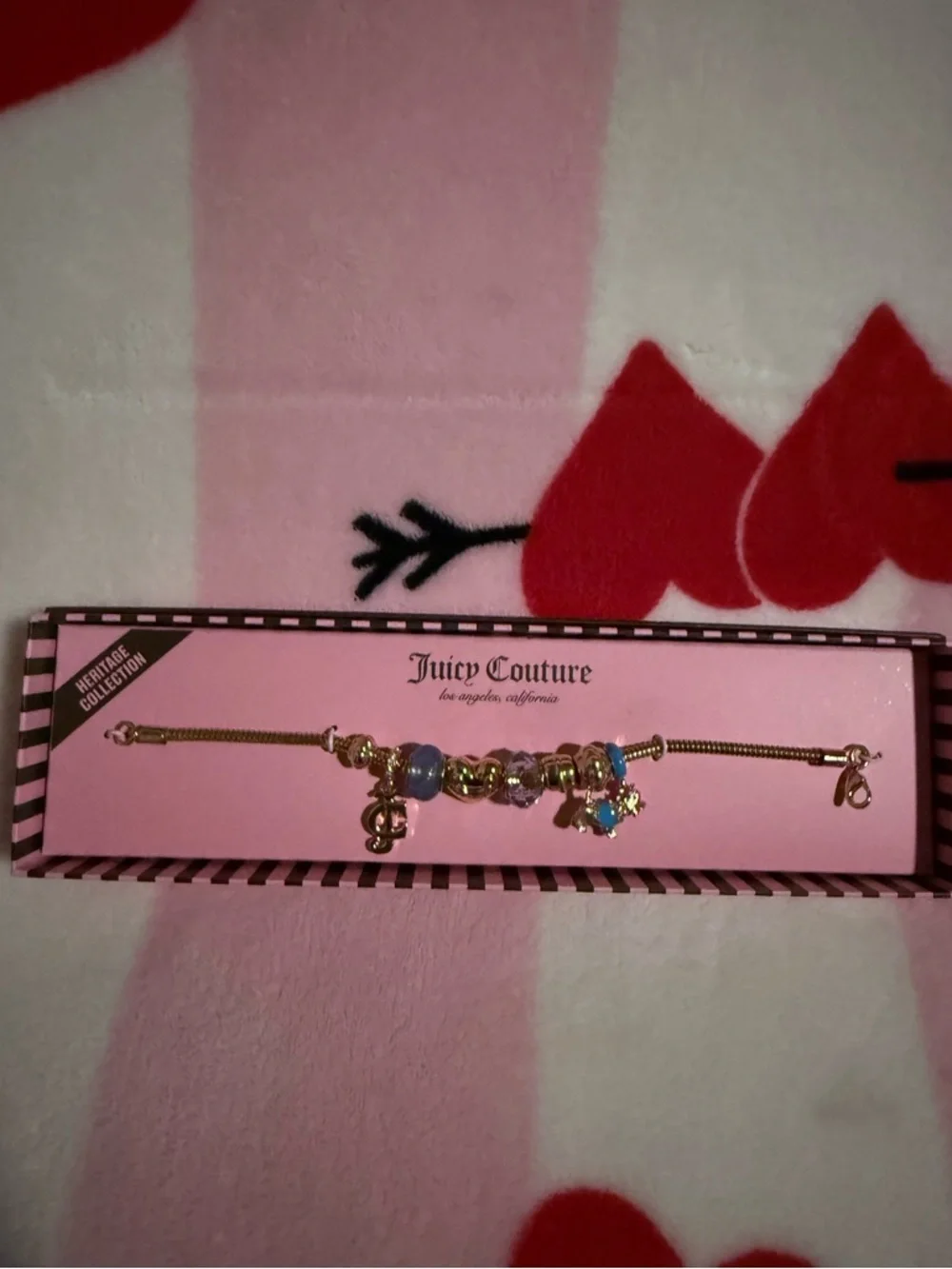 NWT Juicy Couture Heritage Collection Scottie Gold Charm Bracelet
